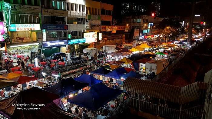 The Taman Connaught Night Market in KL