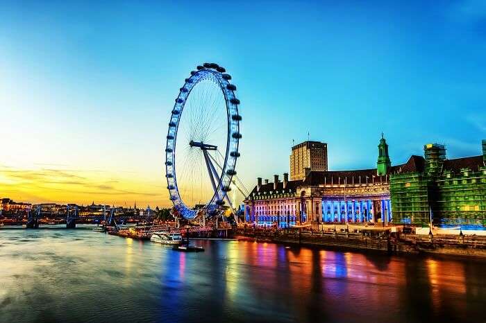 London in the evening