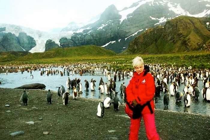 June Scott in Antarctica