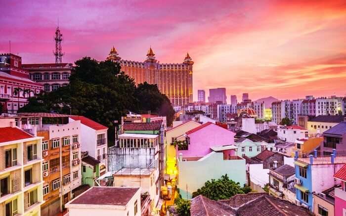 A colourful village in macau 