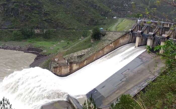 A dam in mountain 