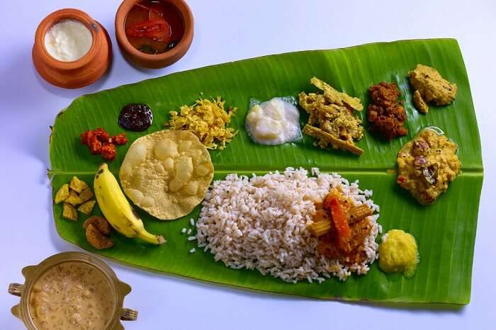 have veg delights like Ela Sadya in kerala