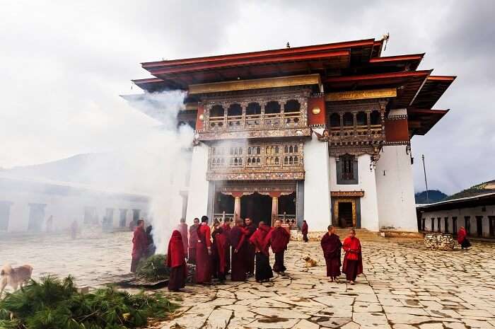 Gangtey Monastery in Bhutan