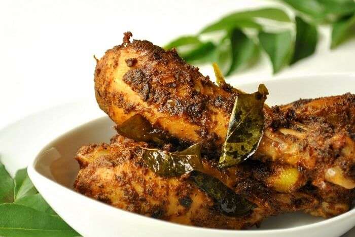 have fried chicken - Nadan Kozhi Varuthathu in Kerala