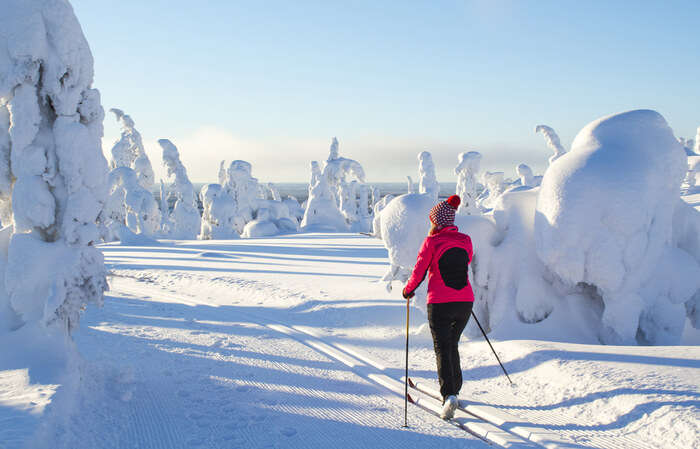 Skiing in Lapland