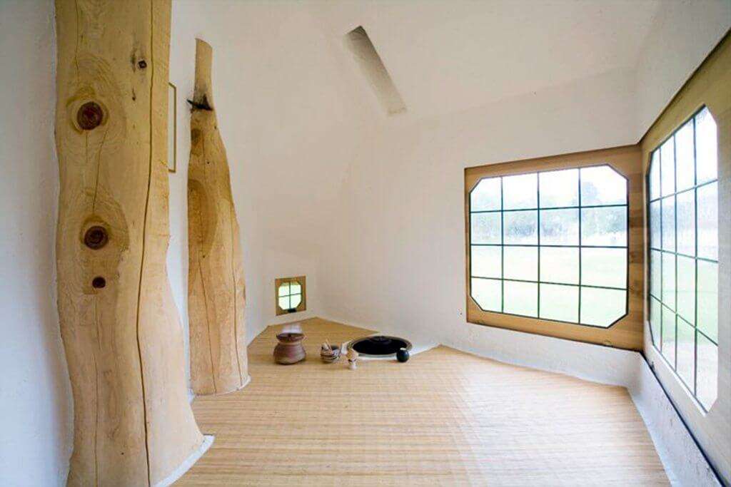 Interior view of Tetsu Treehouse in Japan