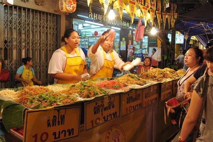 eat vegan cuisine at Vegetarian Festival