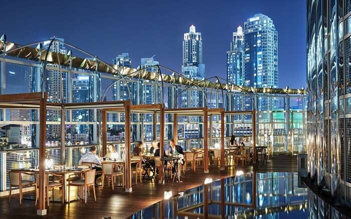 View from Armani Amal Restaurant in Dubai