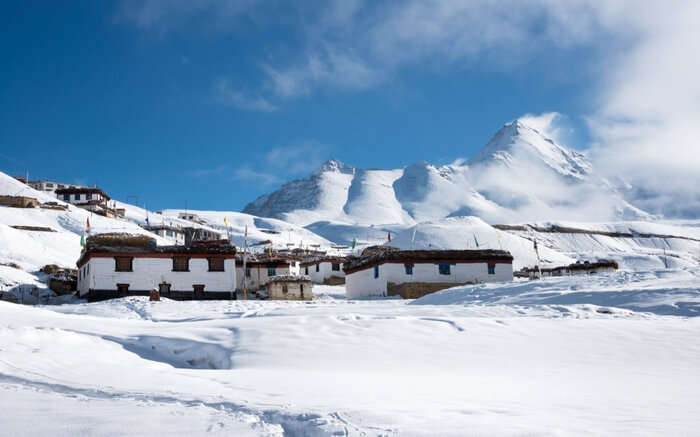 A view of a village in Spiti