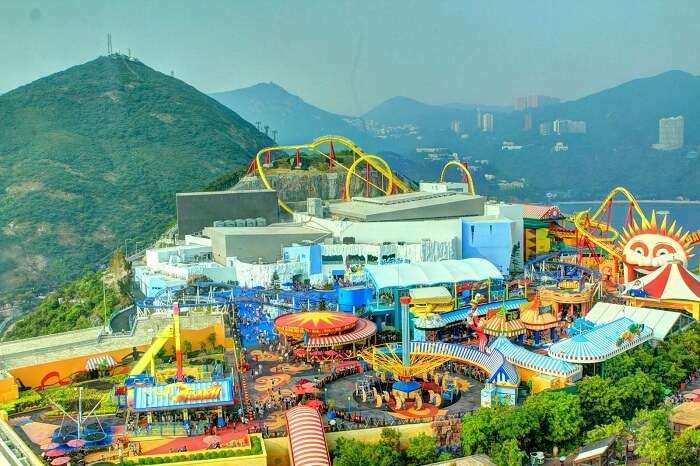 The summit of Ocean Park Hong Kong