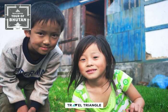 Bhutanese kids in paro