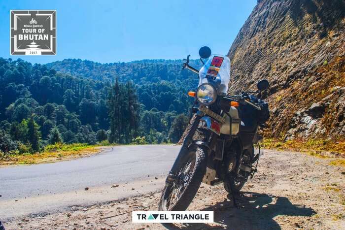 royal enfield himalayan on the RE India Bhutan road trip 2017