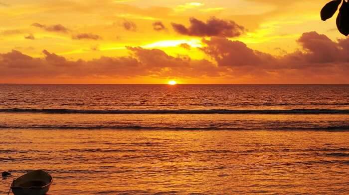 Sunset in Seychelles