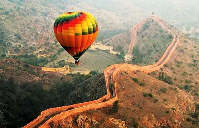 hot air ballooning in Jaipur