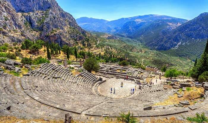 The Temple Of Apollo At Delphi