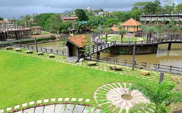 A beautiful view of water reserve in Mystical Resort in Khanda