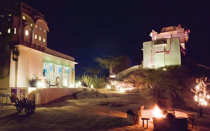 An evening in Lakshman Sagar Resort 