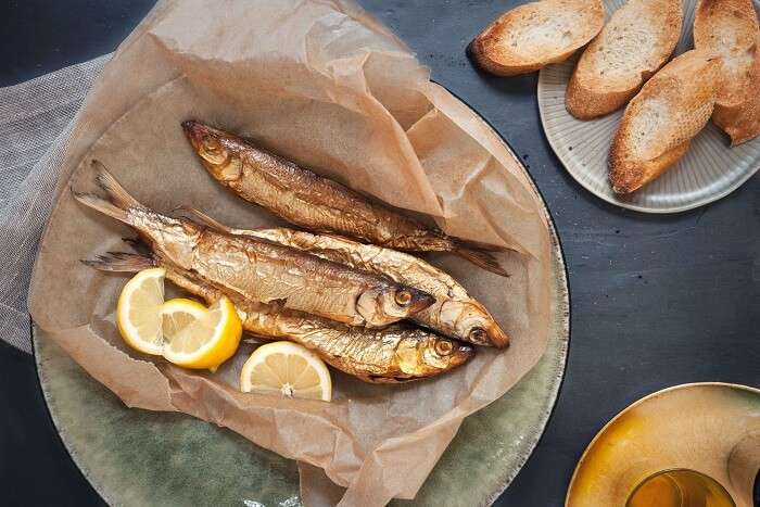 Eat herring at a food truck