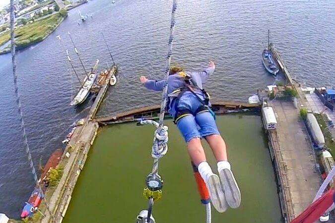 Go bungee jumping at the Faralda Crane Hotel