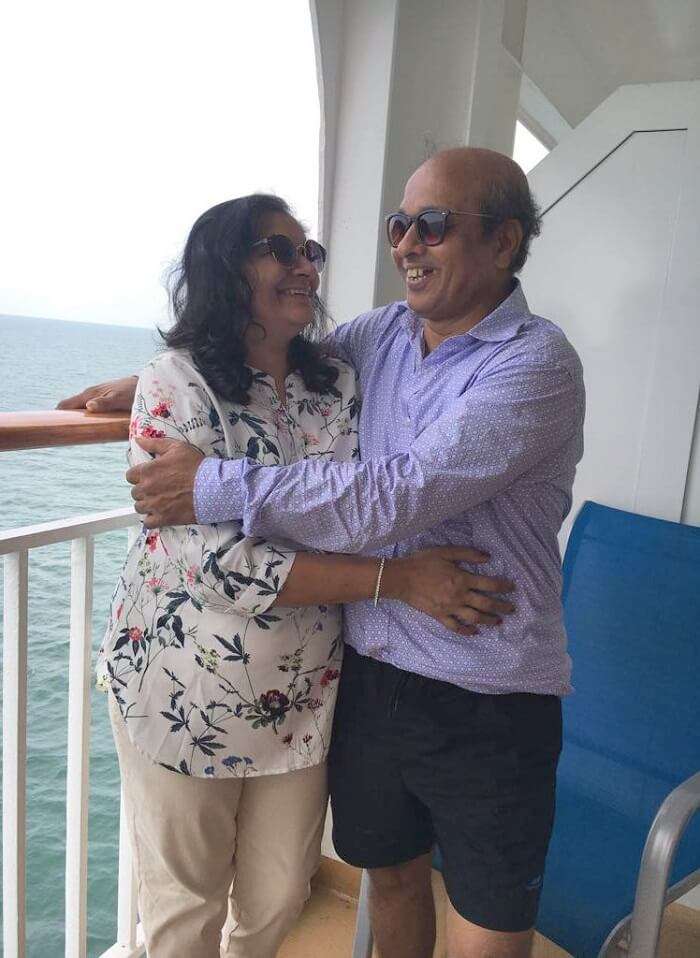 saurabhi singapore family trip: saurabhi's parents in the cruise