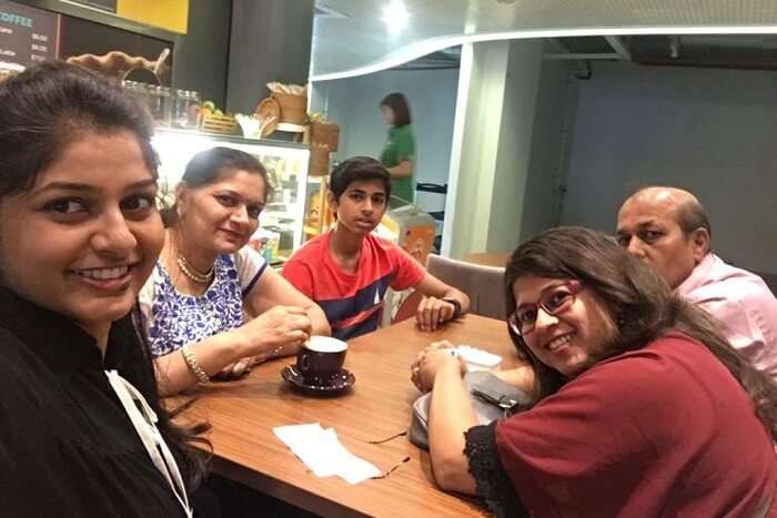 saurabhi singapore family trip: family dining at cruise