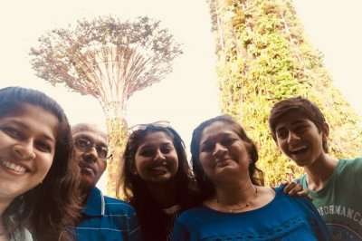 saurabhi family trip to singapore