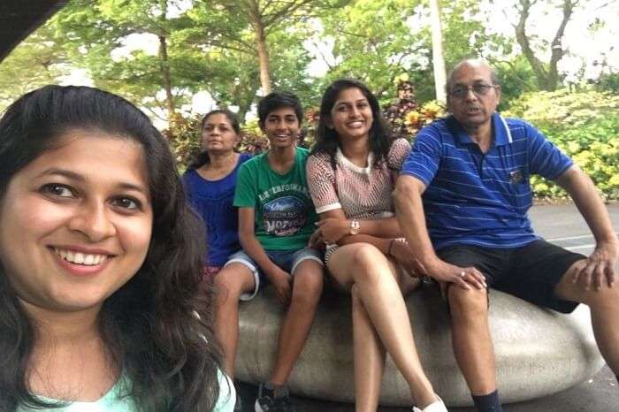 saurabhi singapore family trip: outside the zoo