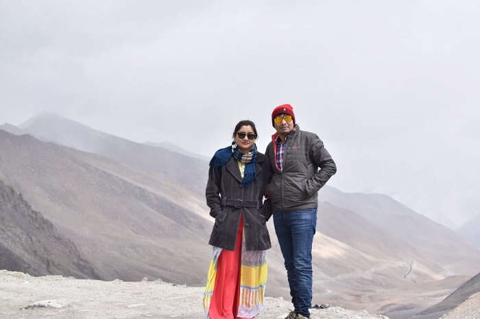 lokpal romantic trip to ladakh: lokpal and his wife in ladakh