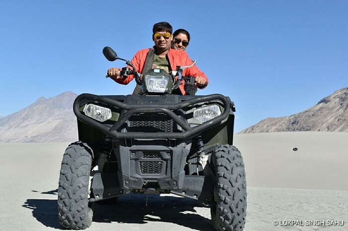 lokpal romantic trip to ladakh: atv ride