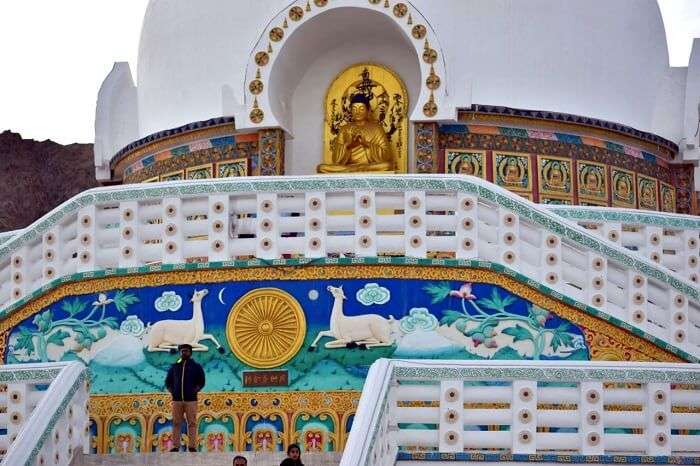 lokpal romantic trip to ladakh: shanti stupa in leh