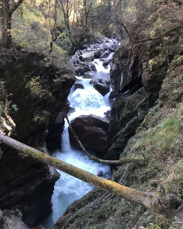 waterfall on the way to kheerganga