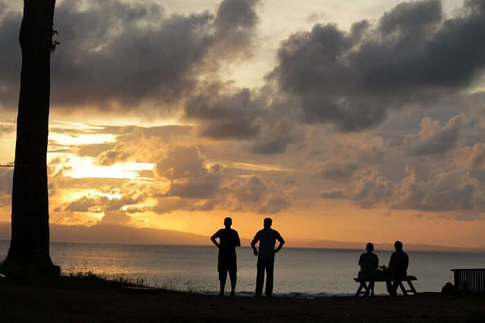 sunset in neil island