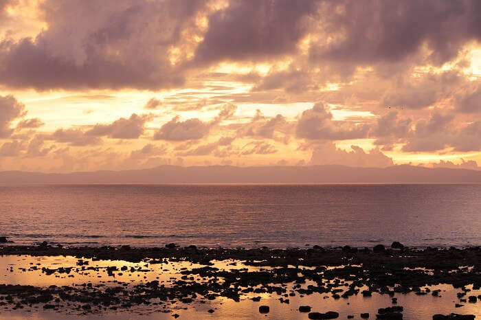 sunset view from neil island 