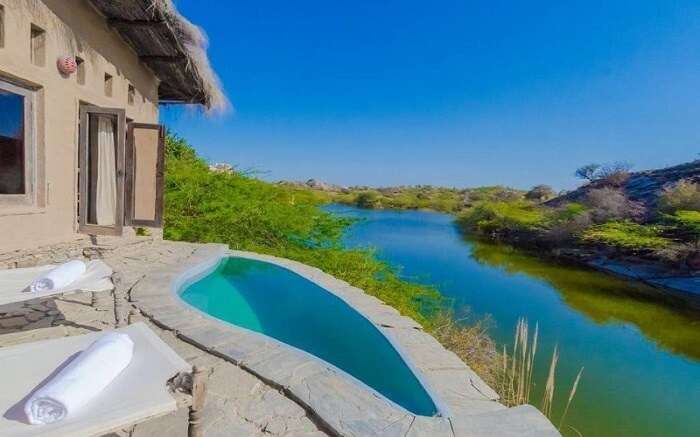 Lakshman Sagar and private pool 