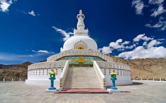 Shanti Stupa in Ladakh