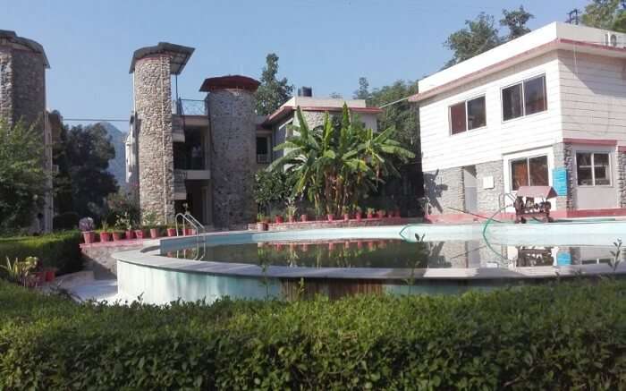 The buildings of Siyava Valley Resort in Mount Abu 