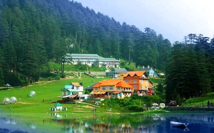The valley and lake of Khajjiar in Dalhousie