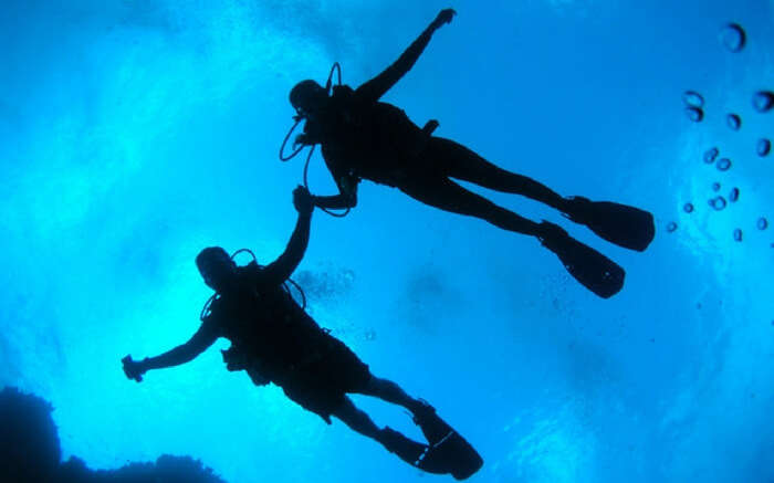 Couple Scuba Diving Andaman