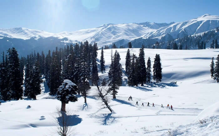 Gulmarg covered in snow