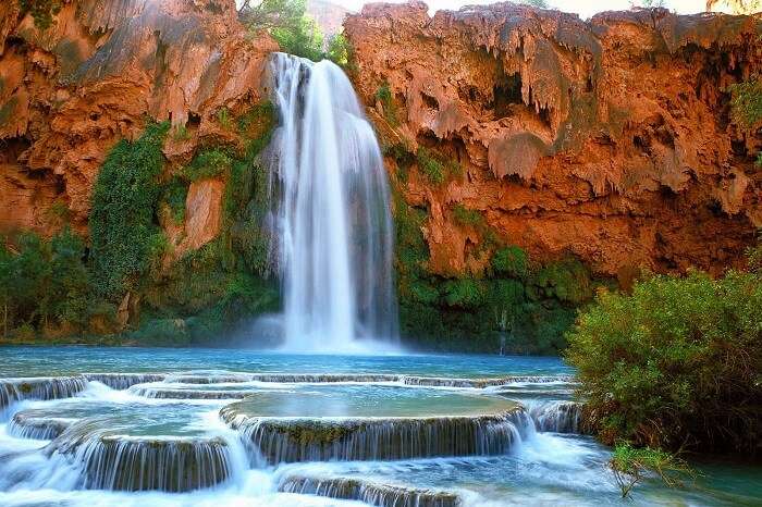 Waterfalls in Supai, Arizona