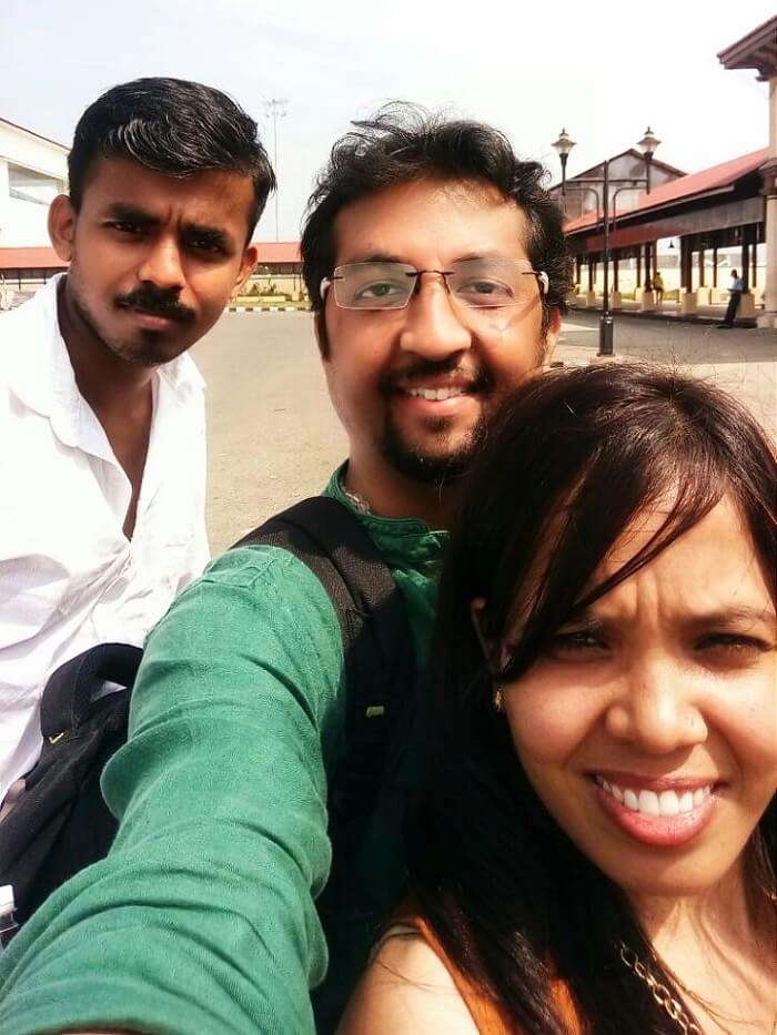 Couple traveling to Kerala
