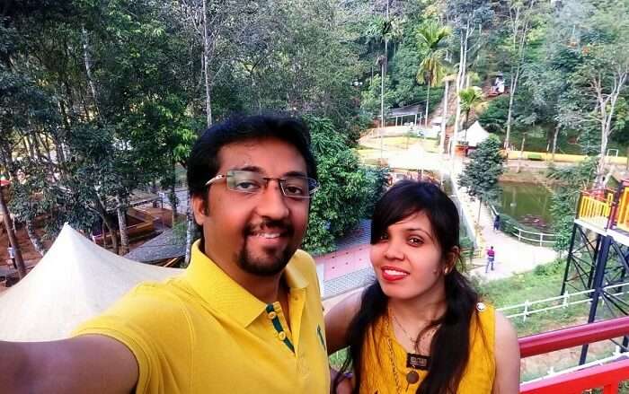 Couple enjoying at Wonderland Munnar