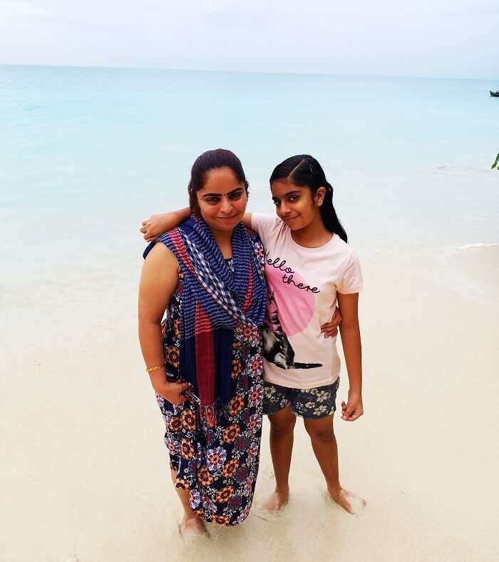 Mother and daughter in Andaman