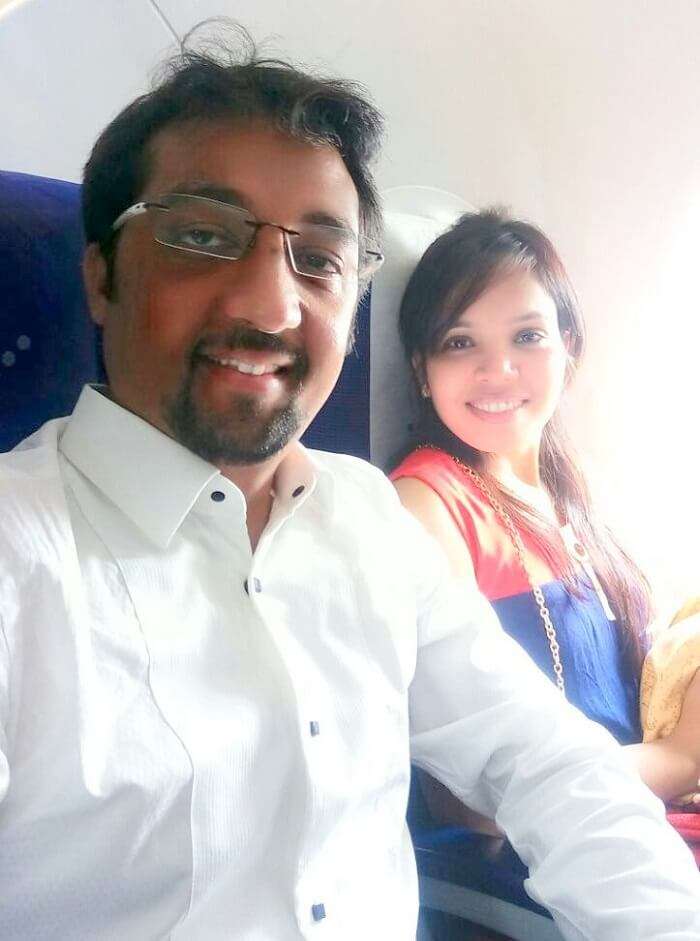 Couple traveling to Kerala