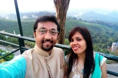 Couple on a trip to Kerala