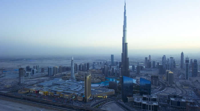 Burj Khalifa in twilight 