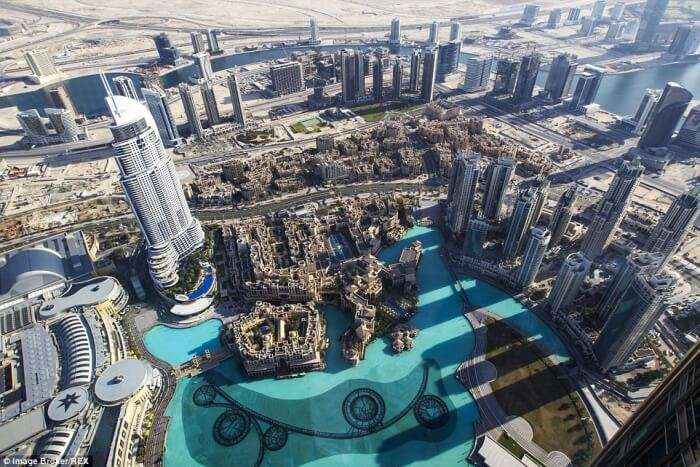 View from the top of Burj Khalifa