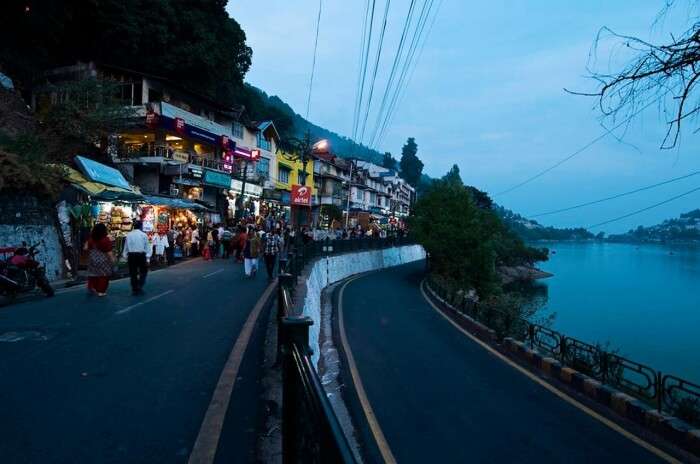 Mall Road in Nainital