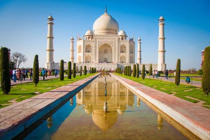 Taj Mahal during the day