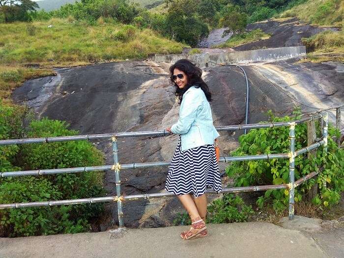 Female traveler in Munnar